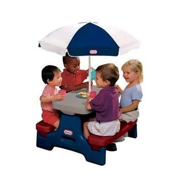 Mesa Picnic com Guarda-Sol Jr Little Tikes