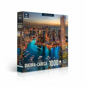 Quebra-Cabeça Paisagens Noturnas: Marina De Dubai 1000 Peças Toyster