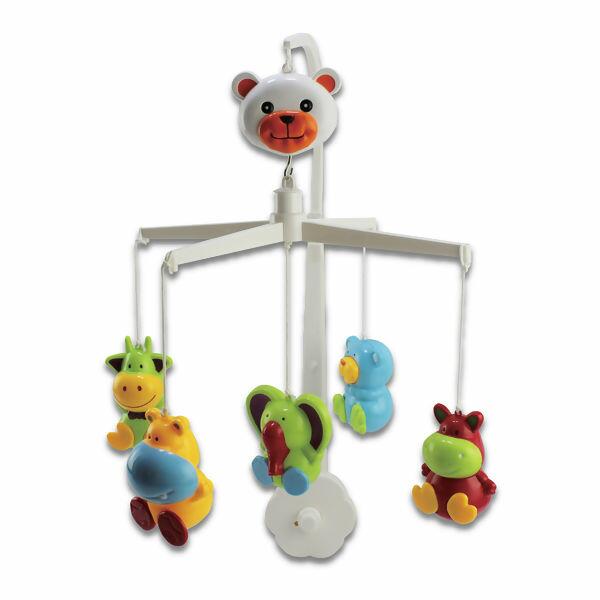 Móbile para Berço com 5 Enfeites Animais - Pais e Filhos (7193)