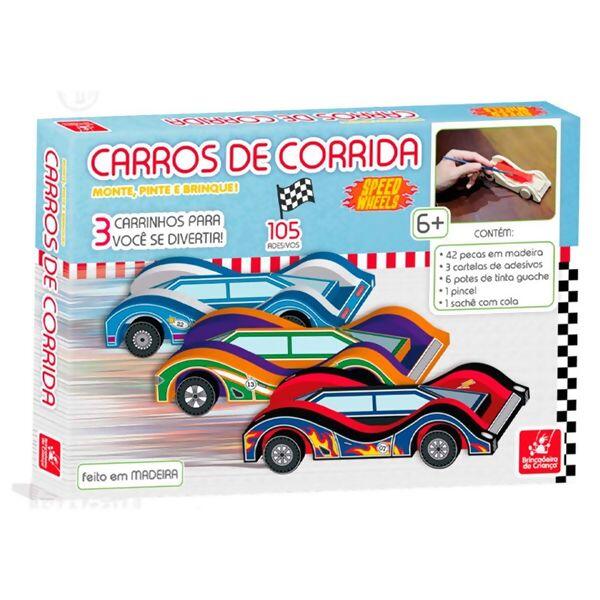 Kit Carros de Corrida Educativo Para Crianças de 2 3 4 5 Ano - Big