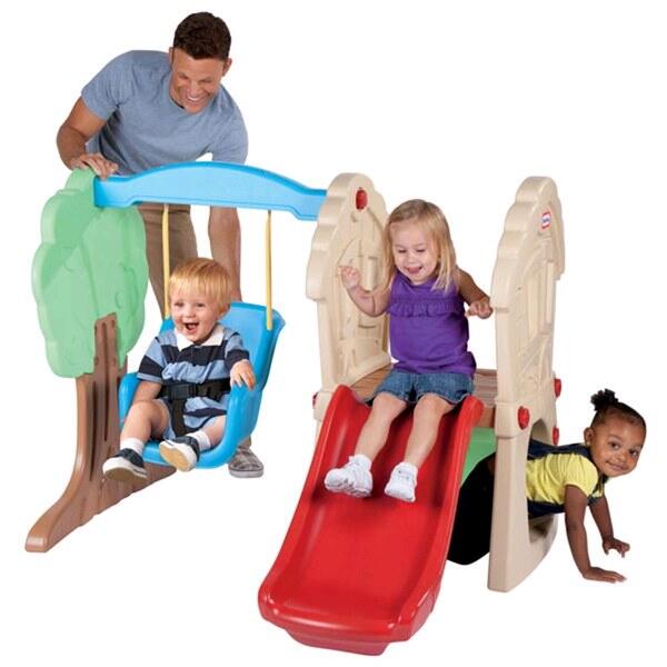 Escorregador e Balanço Floresta Hide & Seek  Little Tikes