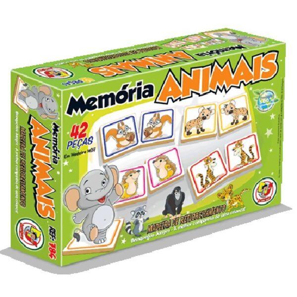 Jogo Da Memoria Infantil Em Mdf Cara De Bichos Pais E Filhos