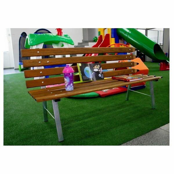 Banco Lápis Natural Preto em Madeira