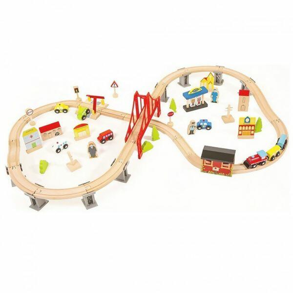 Construa sua Cidade Trem Railway 70 Peças (C073)