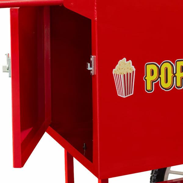 Carrinho para Pipoqueira Estilo Retrô Vermelho