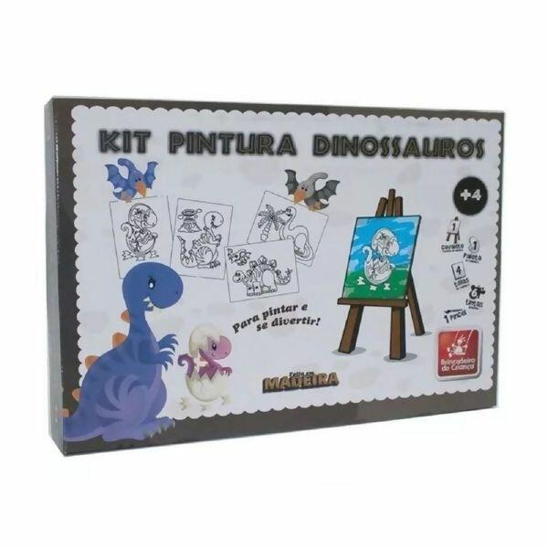 Kit De Pintura Dinos Jogo De Colorir Infantil Dinossauros Nig