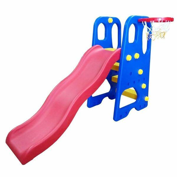 Escorregador 4 Degraus E Cesta De Basquete Importway Dedobrinquedo