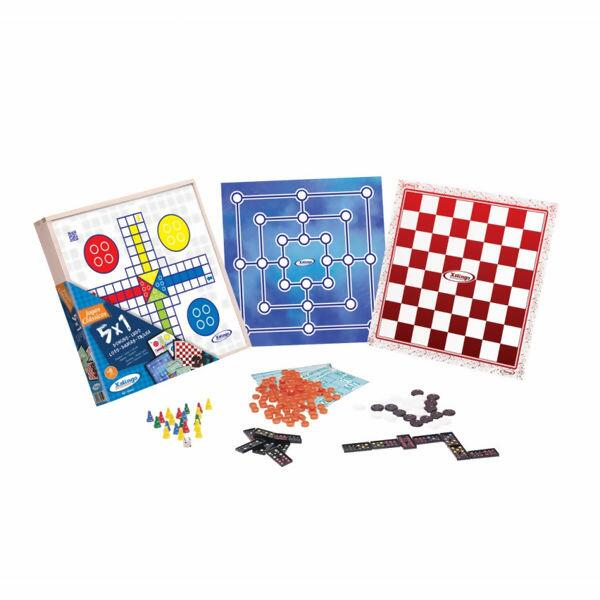 Jogos de Mesa Super Jogos Damas, Ludo e Trilha Pais e Filhos