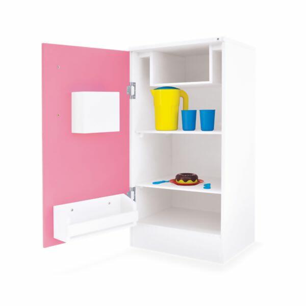 Geladeira Super Lux Rosa em Madeira Junges