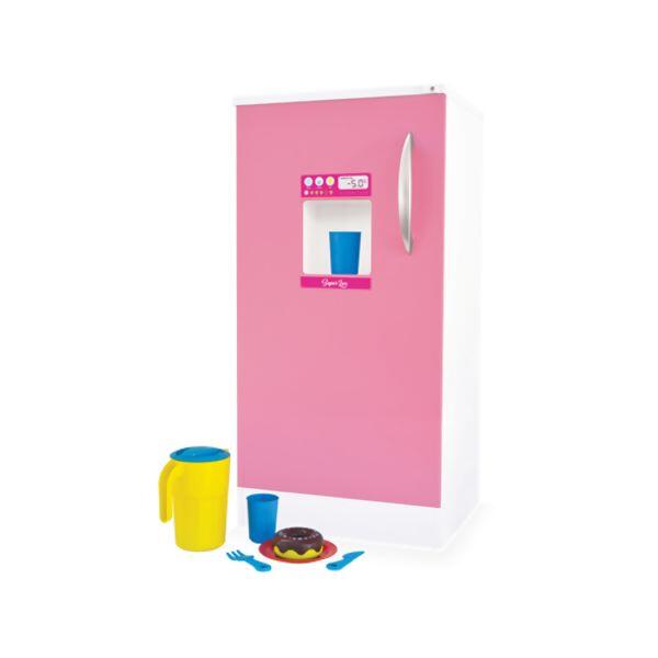 Geladeira Super Lux Rosa em Madeira Junges