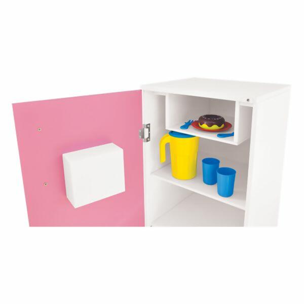 Geladeira Super Lux Rosa em Madeira Junges