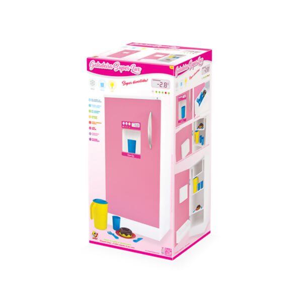 Geladeira Super Lux Rosa em Madeira Junges