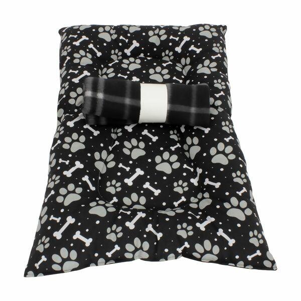 Colchonete/Caminha Pet Patinhas 60x40 + Manta Soft