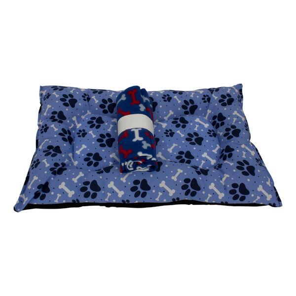 Colchonete/Caminha Pet Patinhas 60x40 + Manta Soft
