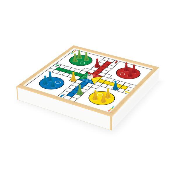 Jogo 4 em 1 - Xadrez, Ludo, Damas e Trilha em Madeira Junges