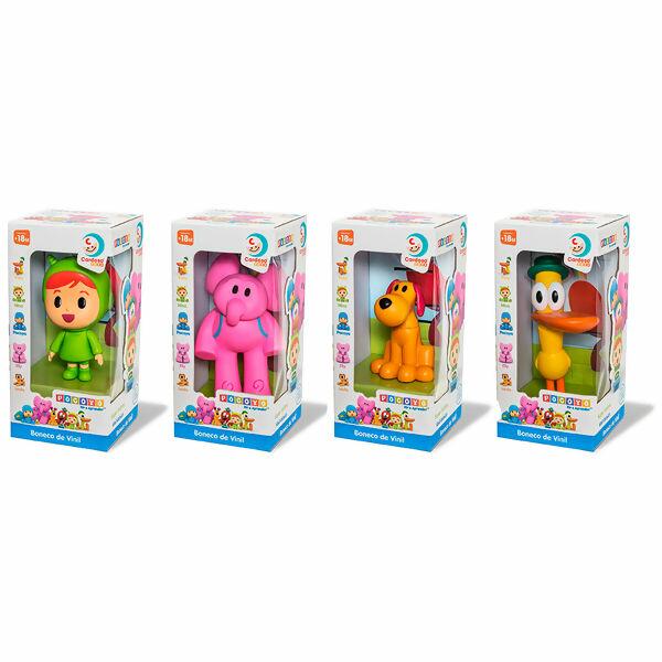 Kit 4 Bonecos de Vinil Turma do Pocoyo Cardoso