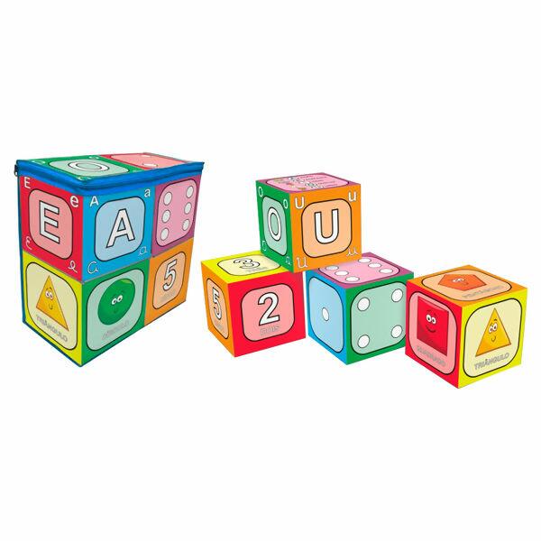 Kit Dados Educação Infantil com 6 peças 20x20