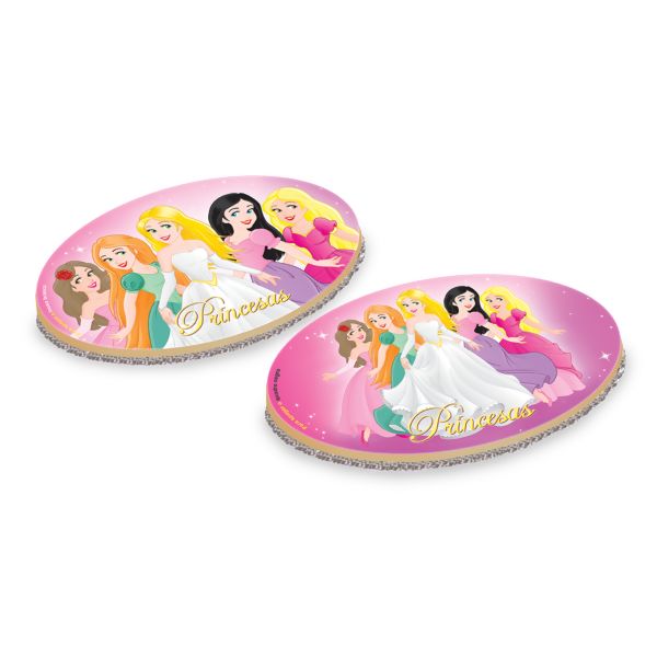 Lousa 2 em 1 Princesas em Madeira Junges