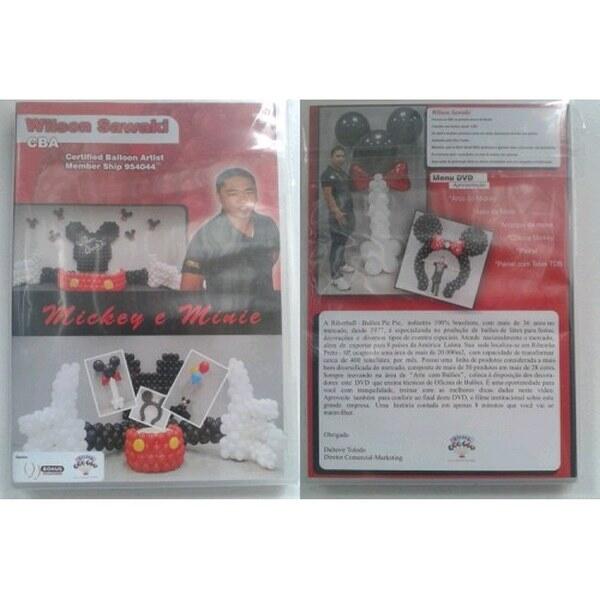 DVD Painel de Balões Mickey e Minnie - Wilson Sawaki