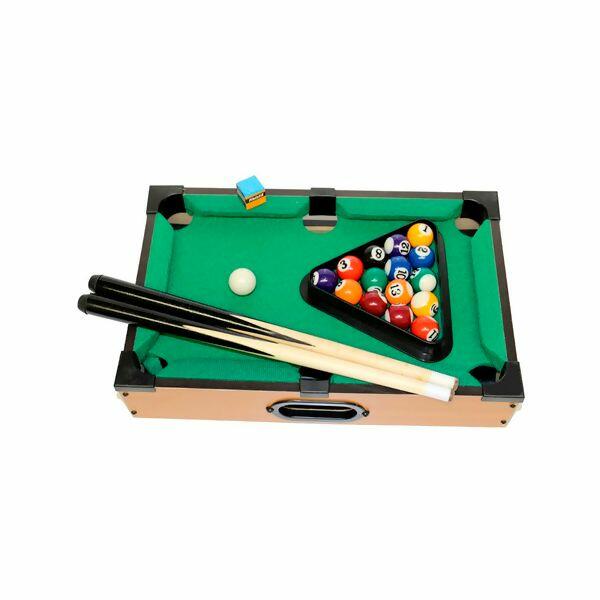 Mini Mesa de Bilhar com 2 Tacos Wellmix