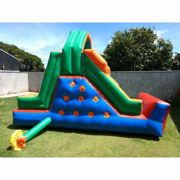 Mini Tobogã com Escalada 4,00 x 2,10 x 3,00 Dedobrinquedo