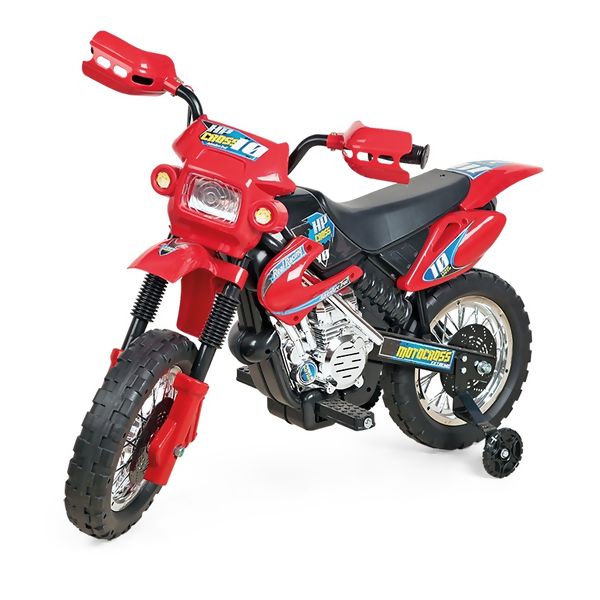 Moto criança eletrica Moto Cross 36V 800W Vermelha