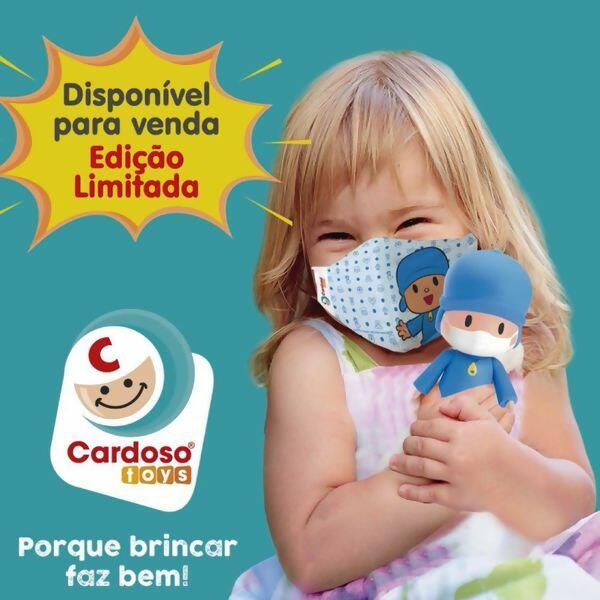 Boneco POCOYO VAI PA ONDE Edição Limitada + Máscara Infantil - Cardoso