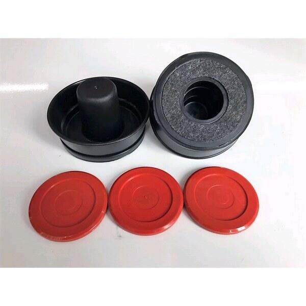 Kit com 2 Rebatedores + 3 discos para Air Hockey