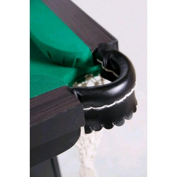 Mesa de Sinuca Residencial Ébano Escuro com Verde MDF Procópio