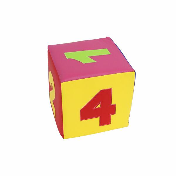 Soft Cubo Numeral de 1 a 6 - 25 x 25cm - Dedobrinquedo