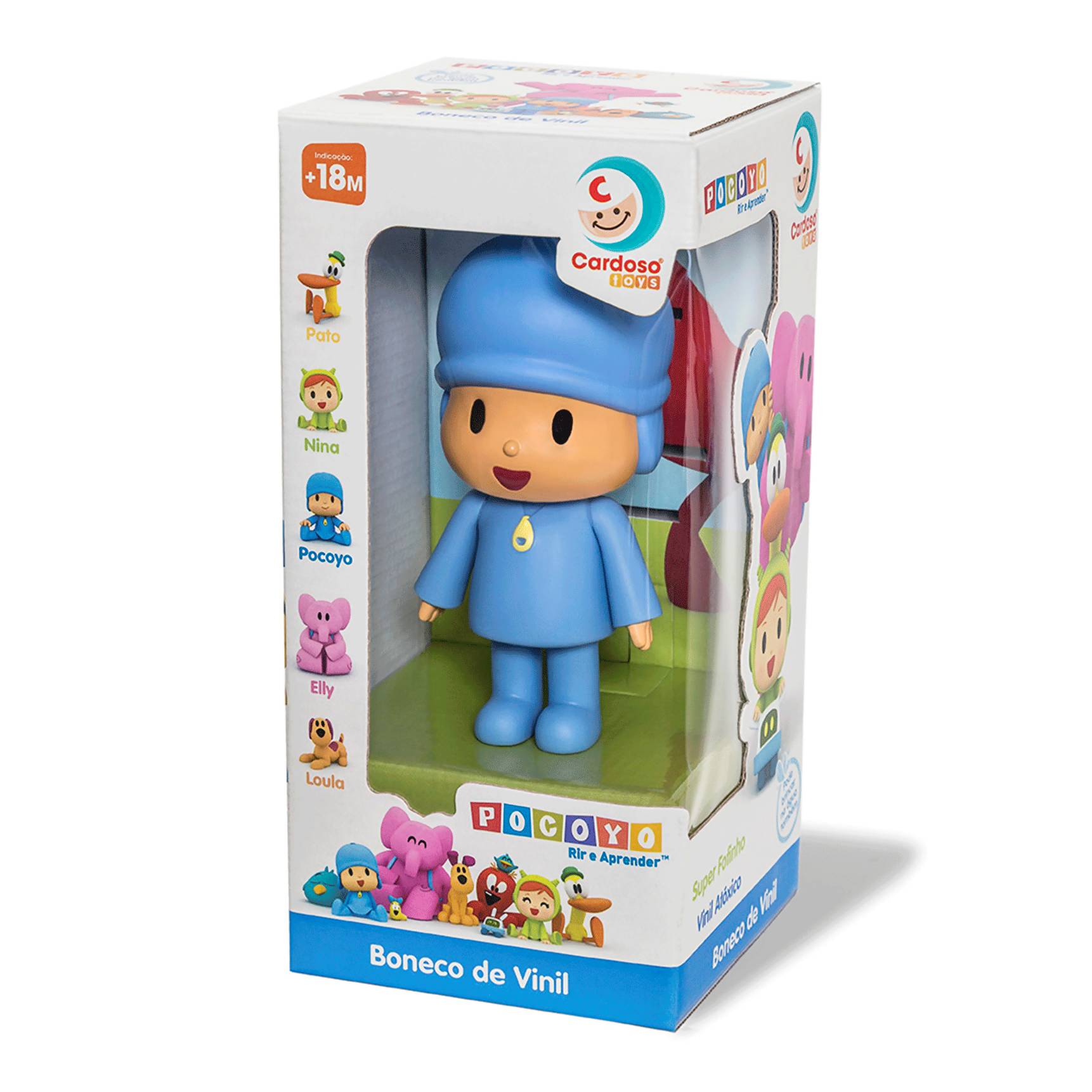 Boneco Pocoyo Grande De Vinil Articulado Boneca Desenho.