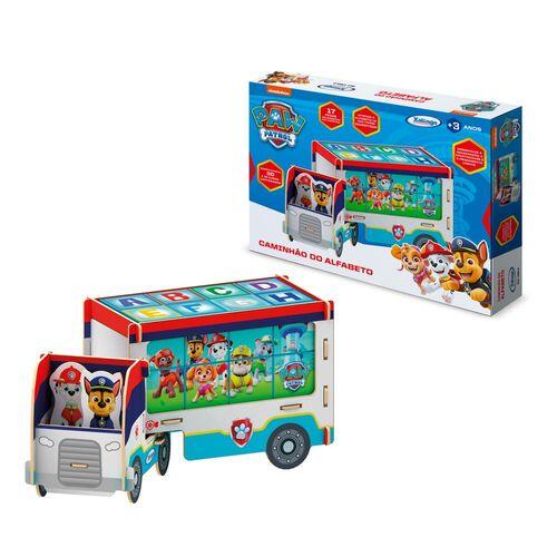 Quebra Cabeça Infantil 3D Madeira MDF Alfabeto 26 Peças Carro Toy