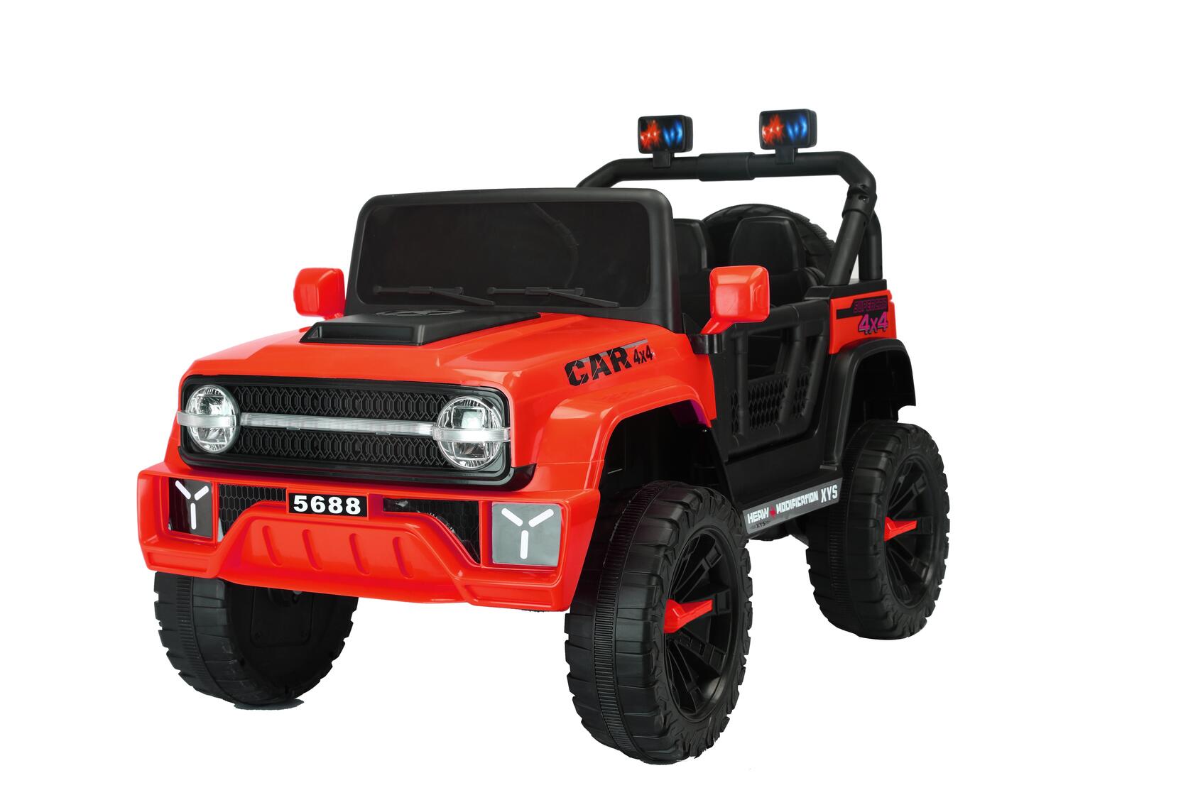 Mini Carro Elétrico Jipe Vermelho Infantil Criança 12V Com Controle Remoto  Luz Som Usb Mp3 Importway - Auto Equip