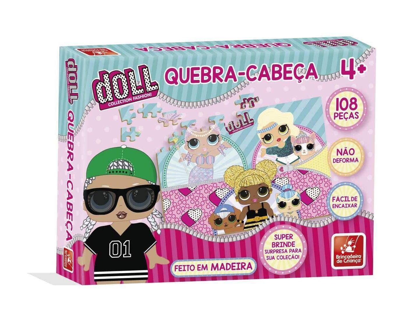 Jogo Quebra Cabeca em Madeira DOLL 30 Pecas +4 Anos – Papelaria Pigmeu