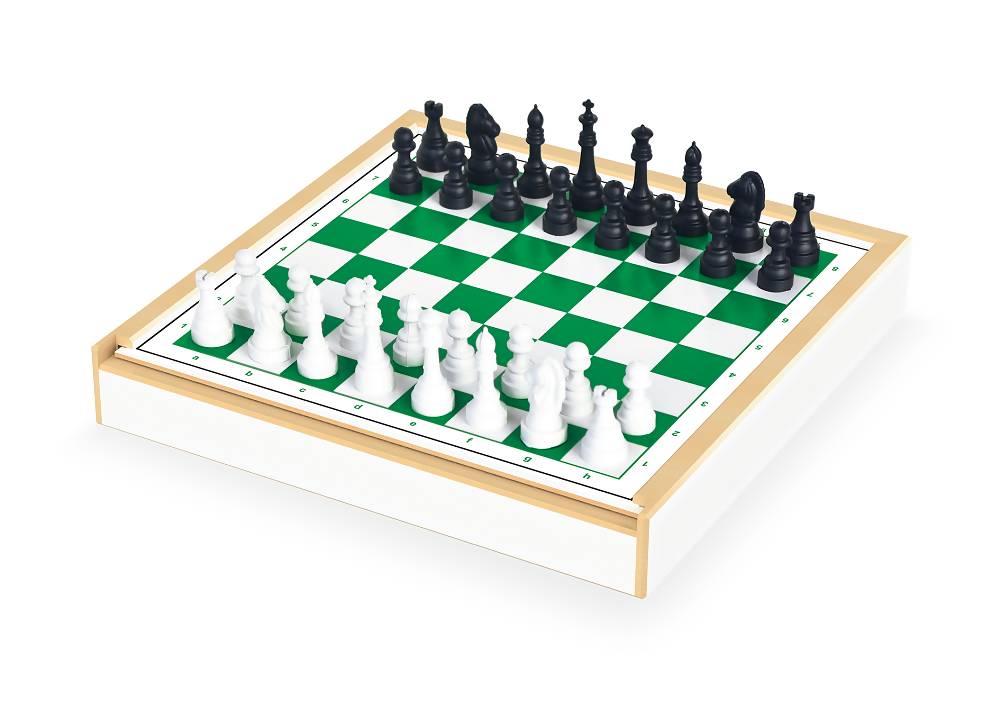 Jg classico 6 em 1 xadrez dama/ ludo domino forca trilha em
