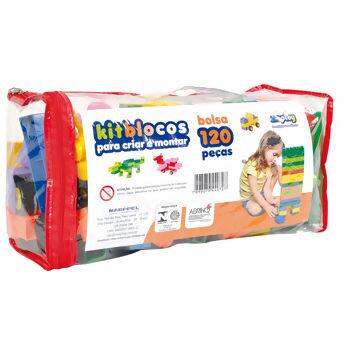 Kit Blocos 120 peças Maptoy (571)