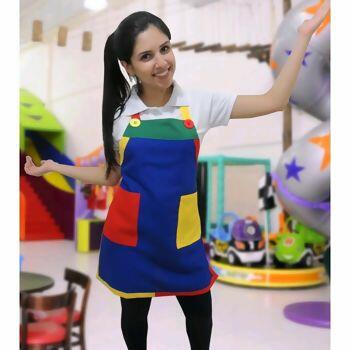 Avental Colorido para Festa Infantil - Azul