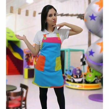 Avental Colorido para Festa Infantil - Azul Turquesa