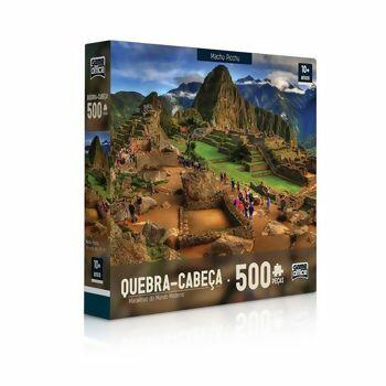 Quebra-Cabeça Maravilhas do Mundo Moderno: Machu Picchu 500 Peças Toyster