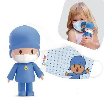 Boneco POCOYO VAI PA ONDE Edição Limitada + Máscara Infantil - Cardoso