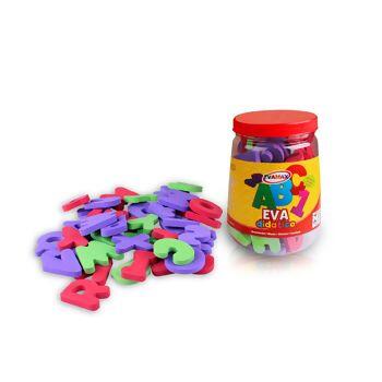 Pote Didático Grande ABC 5mm 103 Peças - Evamax (5255)