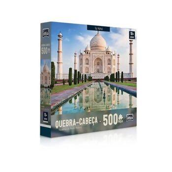 Quebra-Cabeça Maravilhas do Mundo Moderno: Taj Mahal 500 Peças Toyster