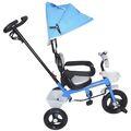 Triciclo Infantil com Capota Azul Importway