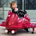 Carrinho Elétrico Infantil Avião Motorizado 12v Vermelho